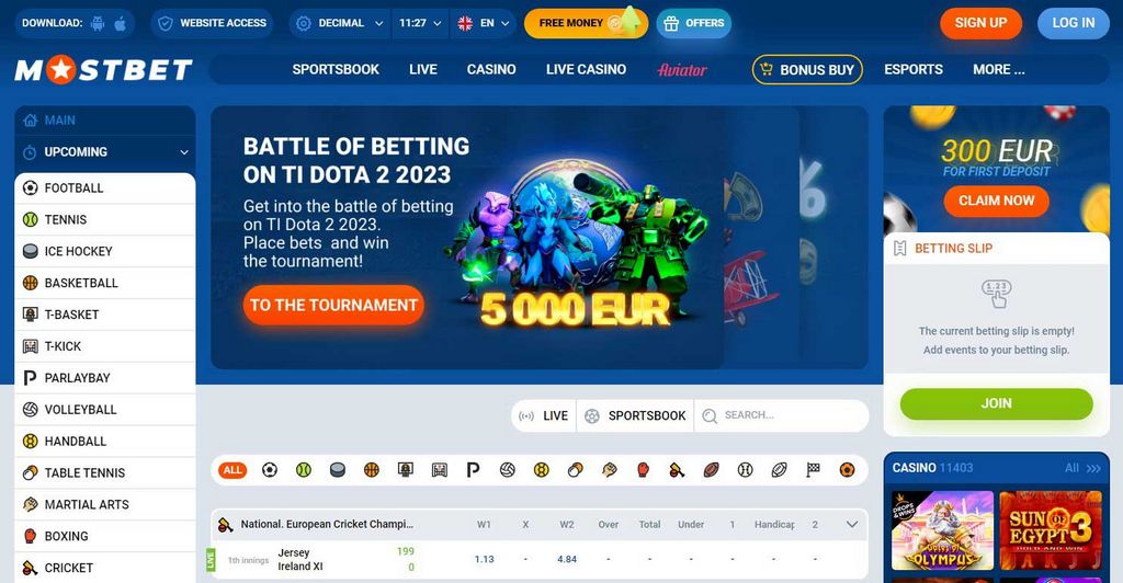 Mostbet Sports and Football Bets